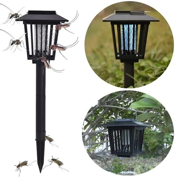 

Mosquito Killer Lamp Solar Light Outdoors Garden LED UV Mosquito Repellent Lights Fly Pest Trap Path Lighting Insect Killer 15