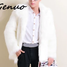 Мужская модная меховая куртка из искусственного меха, пальто, женская куртка, мужские роскошные Куртки из искусственной кожи, роскошное меховое пальто Parker