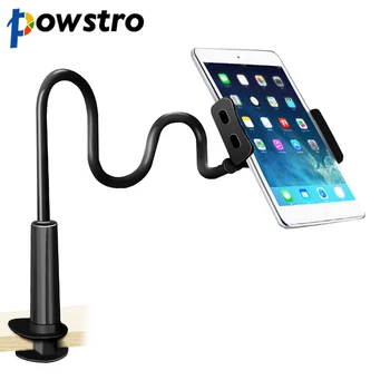 

Powstro Long Arm Tablet Stand Holder Flexible Desktop Phone Tablet PC Mount Bracket For iPad Mini Air Samsung Phone 4-10.5 Inch