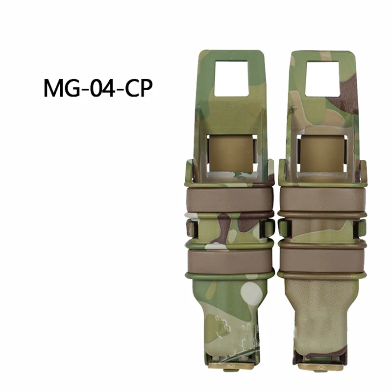 Molle тактический военный Быстрый Маг мешок с жилетом Аксессуар коробка подсумок держатель быстро прикрепить патроны сумка для 9 мм - Цвет: MG-04-CP