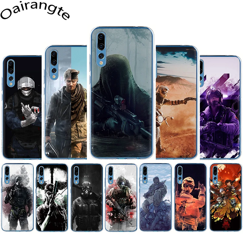 Жесткий чехол Rainbow Six Siege для Huawei Honor 6A 6C 7A Pro 7C 7X 8C 8X 8 9 10 Lite Play | Мобильные телефоны и