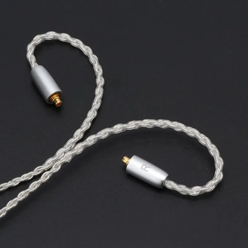 ABSQ 8 Twist Mmcx кабель для наушников один кристалл покрытием провода шнур Diy для Se215/Se315/Se425/Se535/Se846