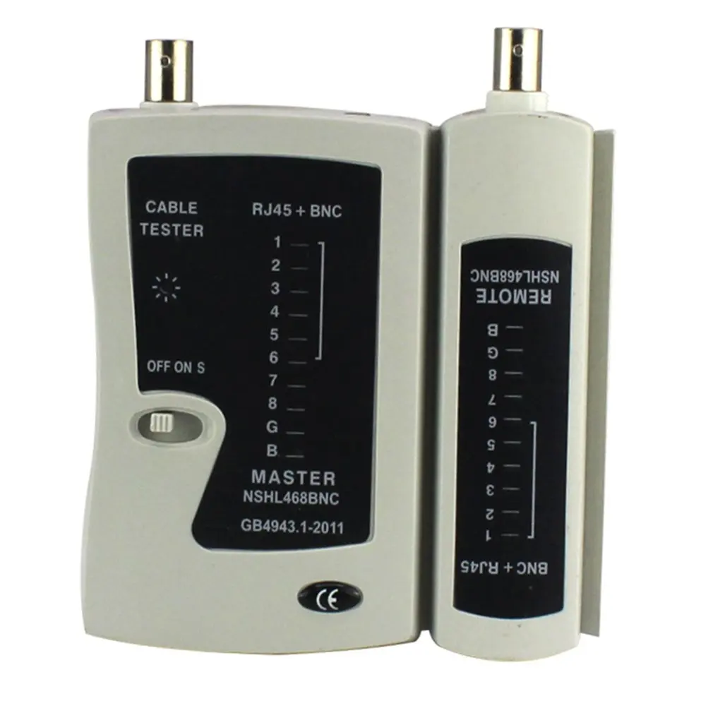 NST-YG468B Diagnostic Tool Portable LAN Network Cable Wire RJ45 BNC Network Cable Tester Detector Networking Remote Test