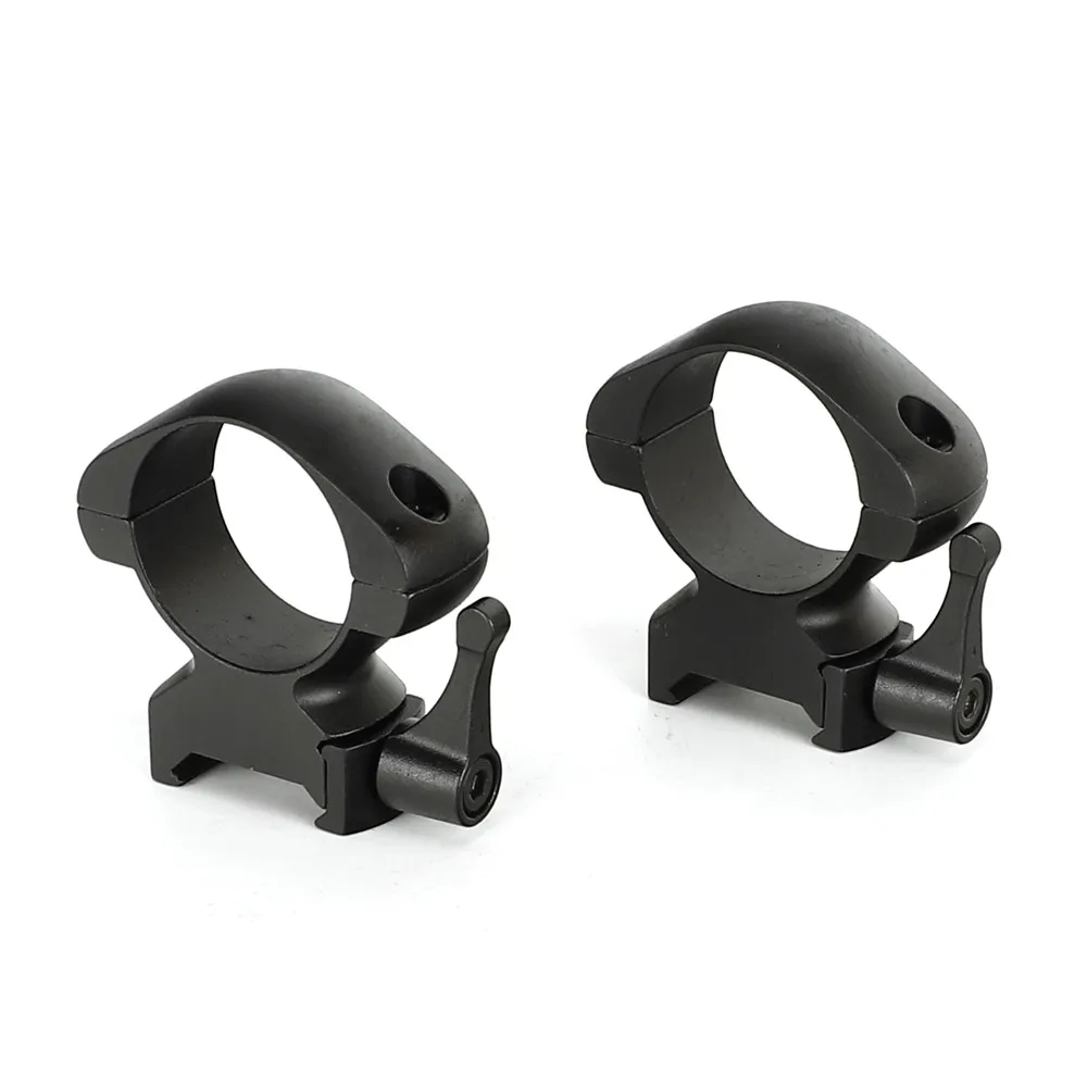 Anéis de Aço Riflescope para Caça Base de Baixo Ohhunt Tactical Tubo Picatinny Ferroviário Montar Escopo Perfil Alto Médio 30mm 4 _MG_1218 ??