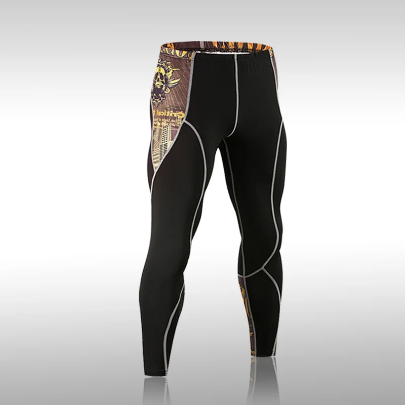 Men's Compression Pants Tights Leggings Run jogging Gym training Crossfit Bodybuilding male Bottom MMA trousers fitness pants