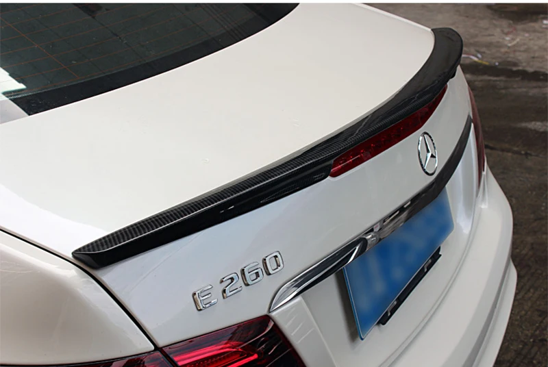 E class w207 c207 углеродное волокно задний бампер спойлер для багажника крылья для mercedes 2010- 2-двери купе e250 e200
