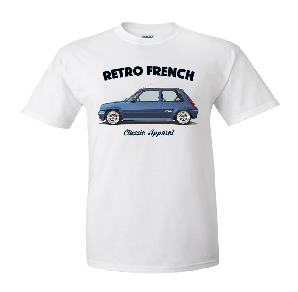 18 Hot Sale Super Fashion Renault 5 Gt Turbo T Shirt Retro French Classic Car Custom Shirts T Shirts Aliexpress