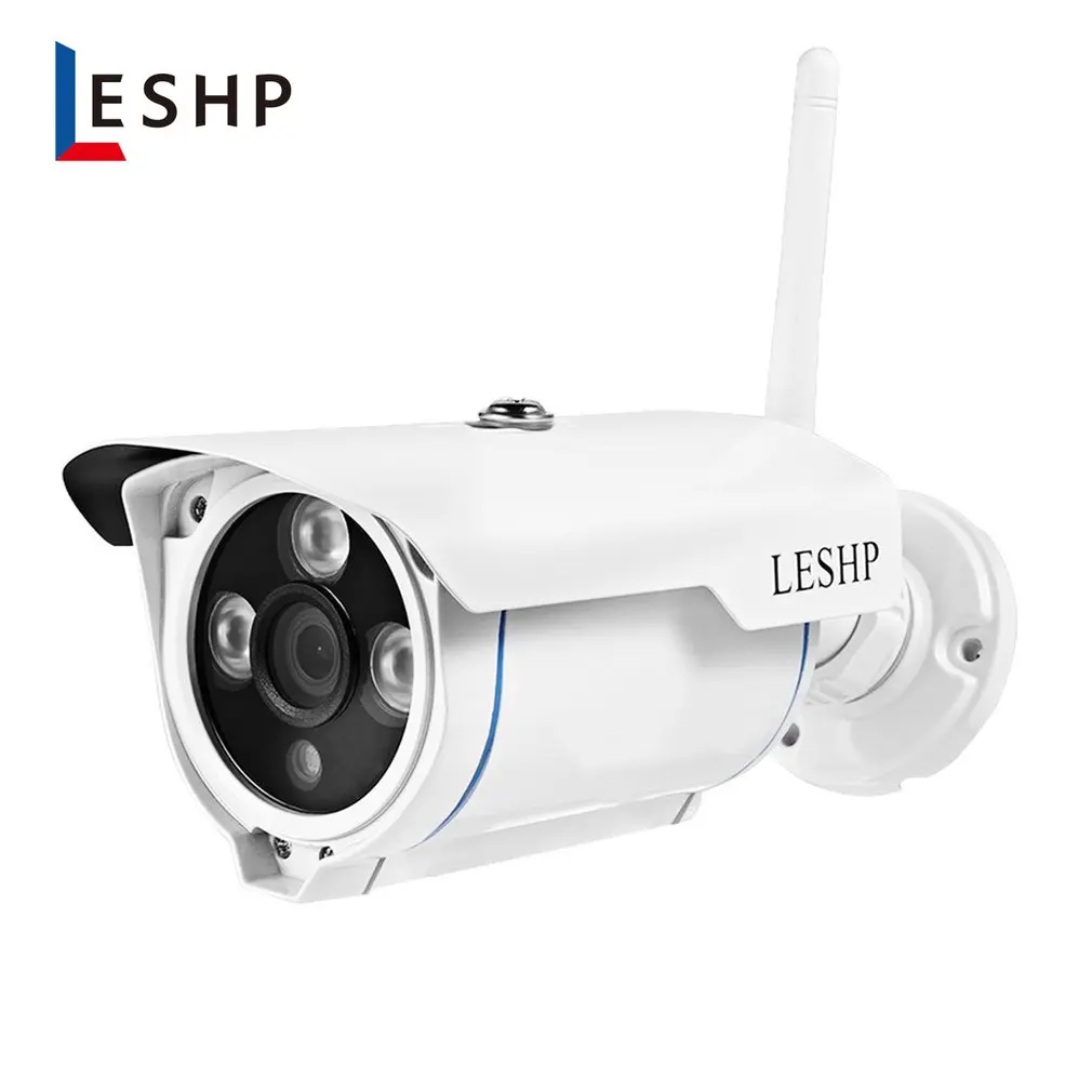 LESHP 1.0MP WIFI Wireless Bullet Security IP Camera Outdoor Waterproof Support Night Vision Motion Detection Smart Alarm Camera