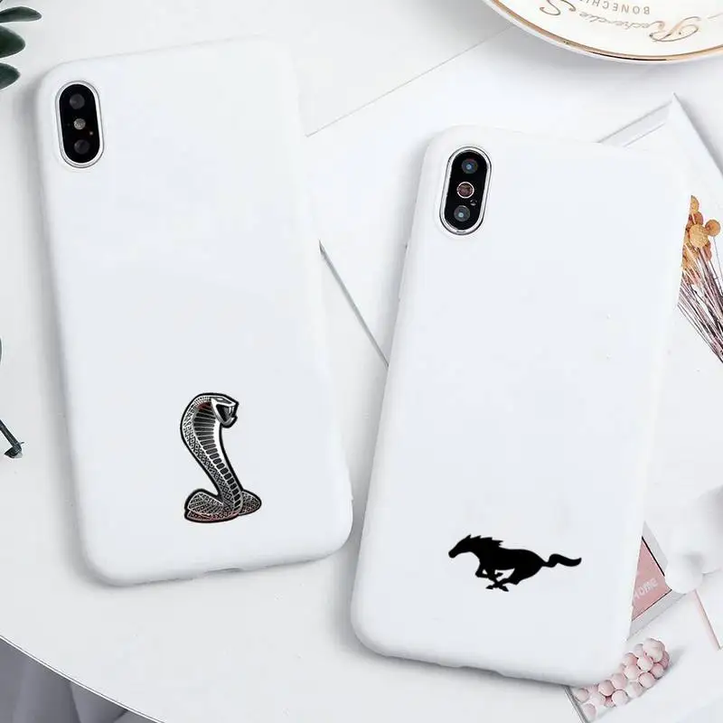 Роскошный спортивный автомобильный брендовый чехол для телефона Fords Mustangs iphone 12 11