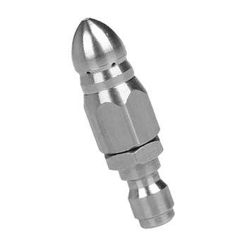 

Pressure Washer Sewer Drain Pipe Nozzle Stainless Steel Suitable for Pipe Cleaning Machine