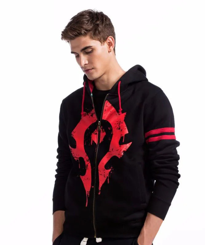 ZOGAA новые модные толстовки мужские толстовки и толстовки World of Warcraft Horde and Alliance размер логотипа size