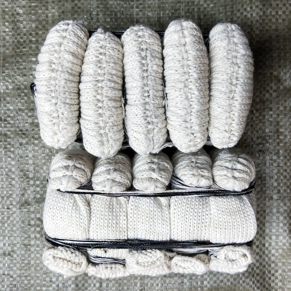 

100Pcs Cotton Blend Outdoor Solid Non Slip Portable Tool Work Guards Caps Multifunction Finger Sleeve Home Use Labor Protection