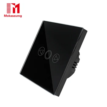 

Mokaseumg 1 Gang LED Dimmer Switch Waterproof Crystal Luxury Glass Panel Touch Sensor LED Bulb Dimmer Touch Light Switch 220V