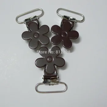 

25pcs Brown Color Flower Suspender Clips