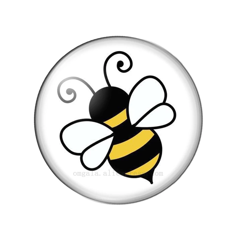 Стеклянный кабошон для фото Mommy Bee to be Round демонстрационная фурнитура с плоским