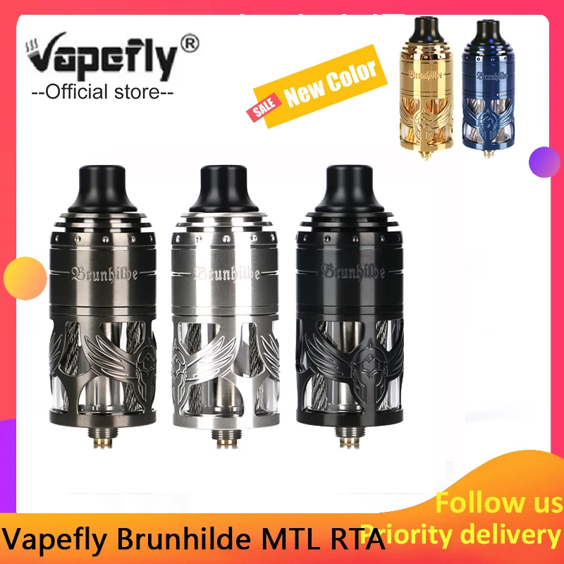 Новый оригинальный бак Vapefly брунхильда MTL RTA 5 мл атомайзер с одной катушкой для