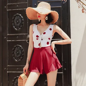 

Swimsuit Female Push-Up Women Swimwear Swim Suit One Piece Bikini Large Size New Sexy At Swimsuits With Skirt Solid Spandex