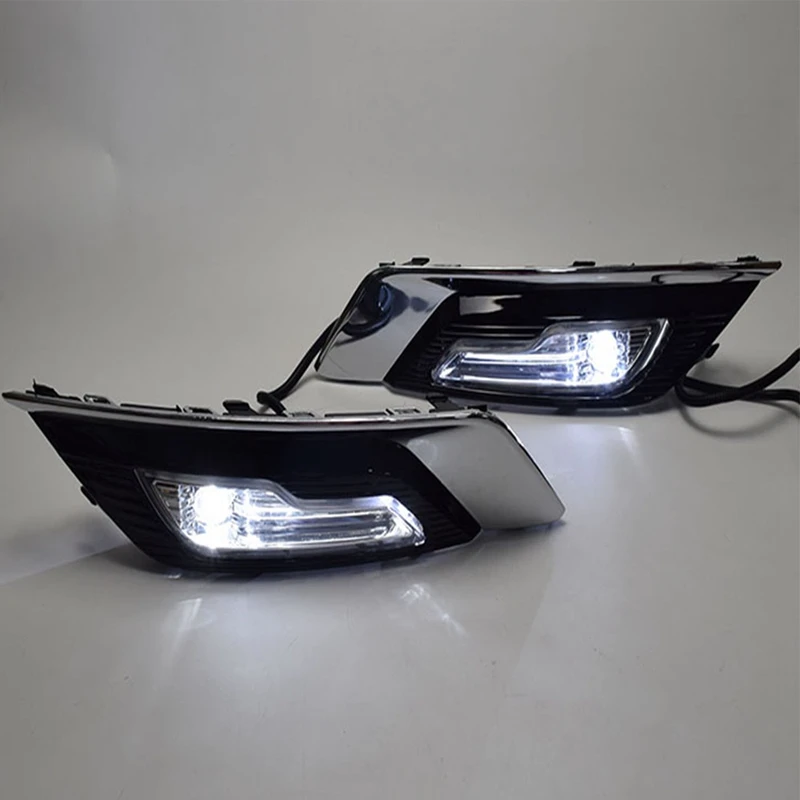 СВЕТОДИОДНЫЙ DRL Дневной светильник противотуманная фара автомобиля 12V для бега светильник s для Ford Fusion Mondeo