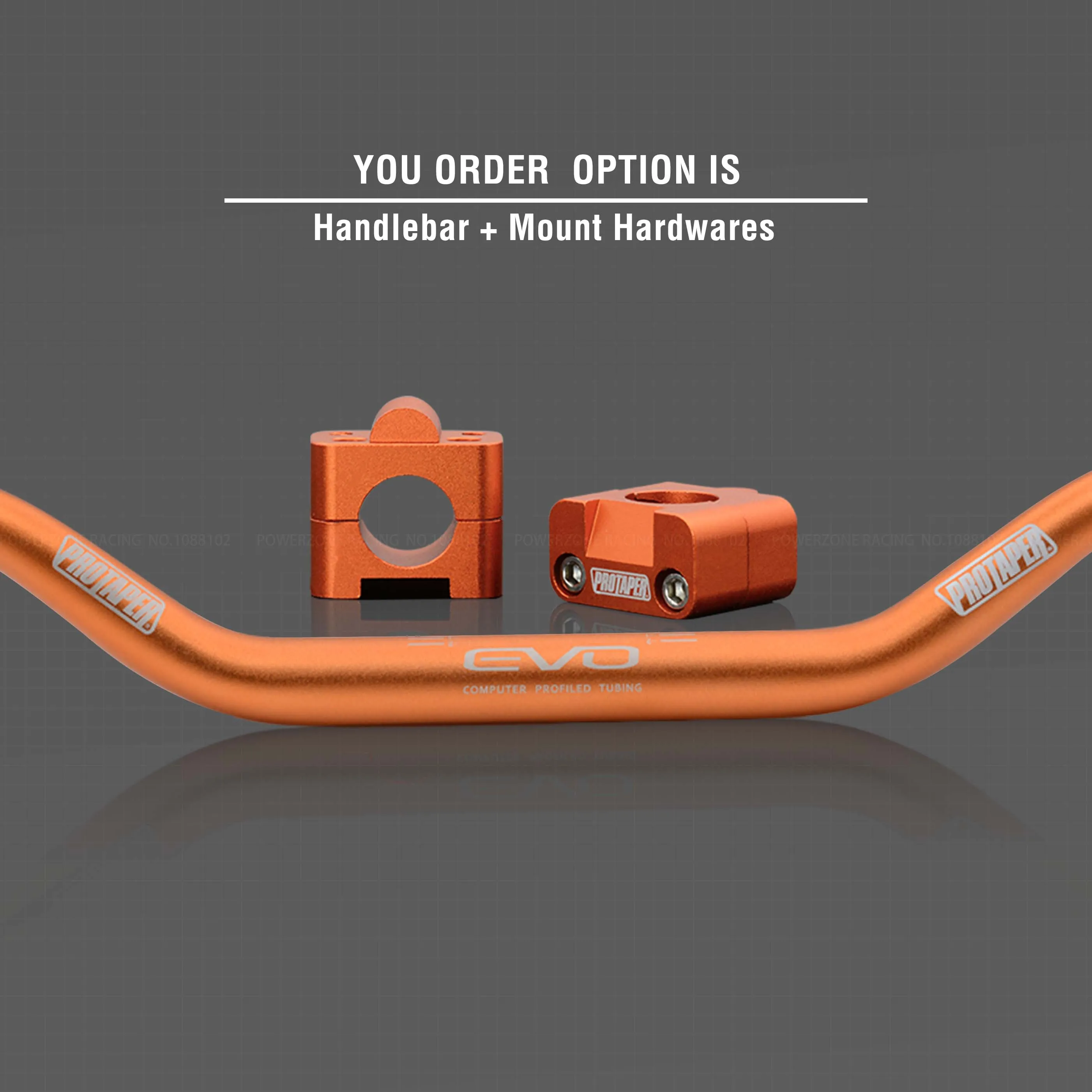 Orange Combo2 Руль для Pro Taper Pack Bar 1-1/" Классическая дверная ручка барные Колодки Ручки Pit Pro Racing Dirt Pit Bike мотоцикл с адаптер cnc - Цвет: Orange Combo2