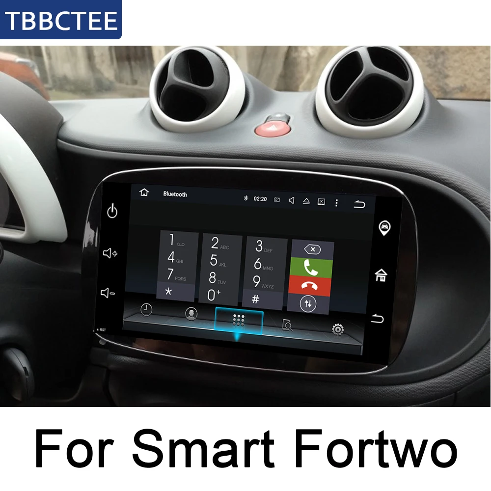 For Benz Smart Fortwo A53 C453 2014~2019 NTG Android IPS car player original Style Autoradio gps navi Bluetooth WiFi HD Screen