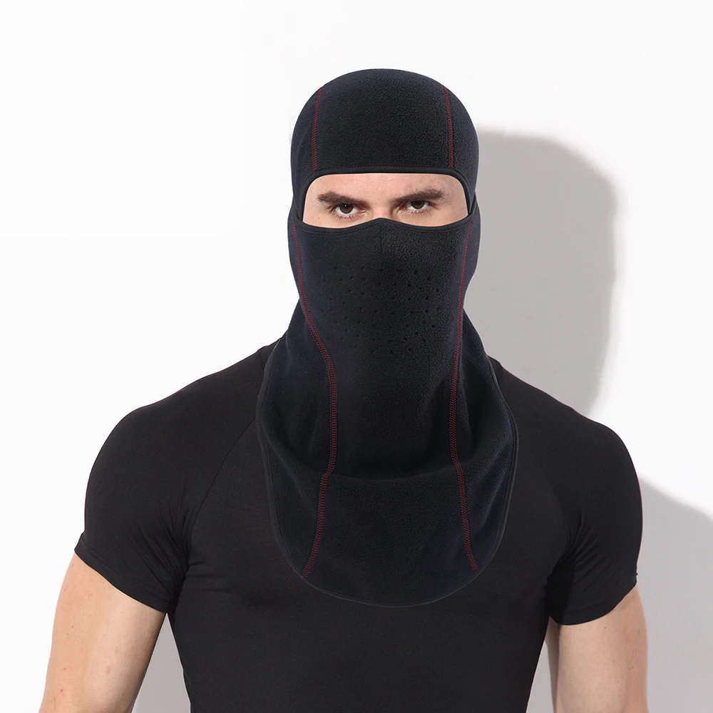 HEROBIKER для мужчин и женщин, мотоциклетная маска для лица, Байкерская Балаклава, осенне-зимняя теплая флисовая Ветрозащитная маска для велоспорта, катания на лыжах, мотоциклетная маска