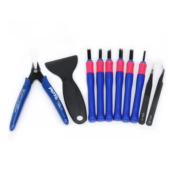 

New 10pcs/set 3D Printer Parts Repair Knife Tweezers Spade Clipper Tool Kit Set for 3D Printed Model Deburring Clean-up