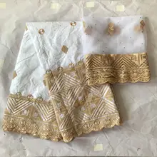 Вышивка высокого класса в африканском стиле материал базин ткань для свадьбы/вечерние dressB503