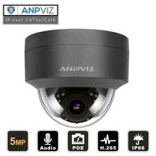 Ip-камера POE H.265 совместимая Hikvison 5MP IP POE камера для внутреннего и наружного наблюдения, настенный кронштейн для DS-1258-ZJ