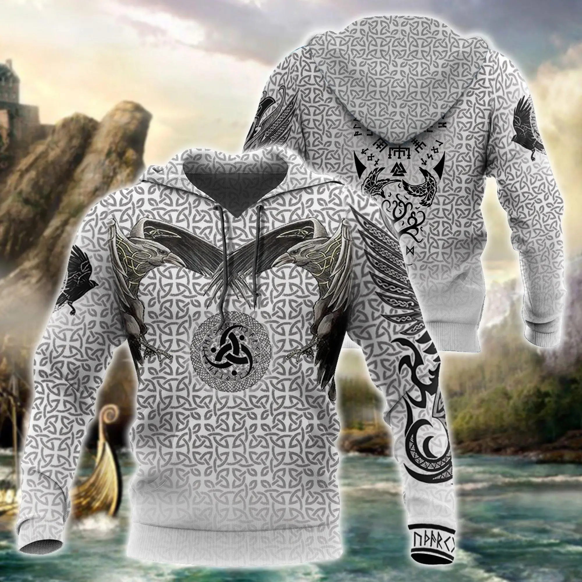 

Viking Odin Style tattoo 3D Printed Hoodie and Sweatshirt Harajuku Fashion hoodies Unisex Casual Jacket pullover DW0018