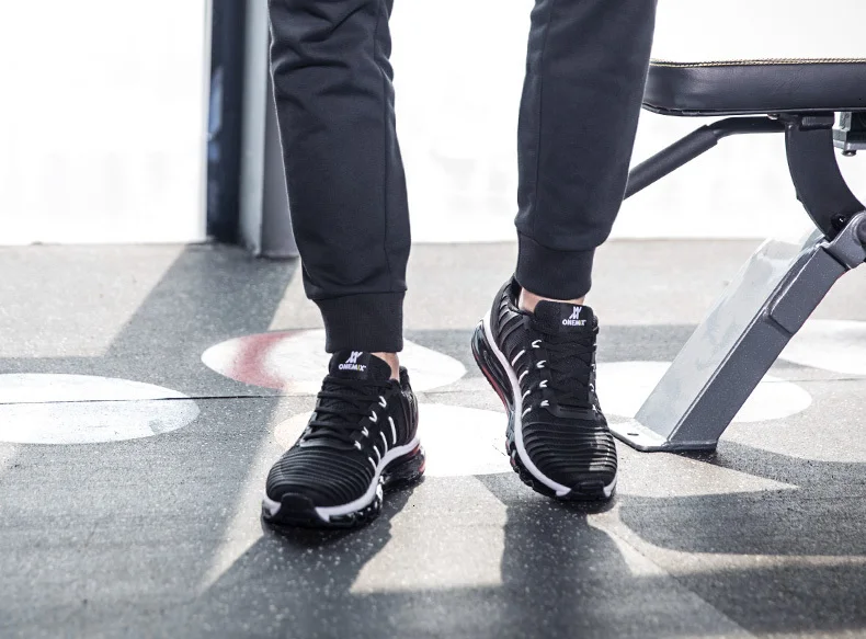 Новинка Onemix Air Cushion спортивная обувь для мужчин 97 Вязание спортивная обувь для спортзала беговые кроссовки уличные кроссовки для фитнеса Max 12,5