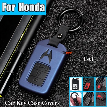 

3 Buttons Holo Car Key Case Kry Bag Keychain Shell Covers Protected Silicone for Honda VAVANCIER New URV CRV 2017 Smart Remote