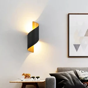 Image for Creative Modern Spiral Shape Waterproof Led Wall L 