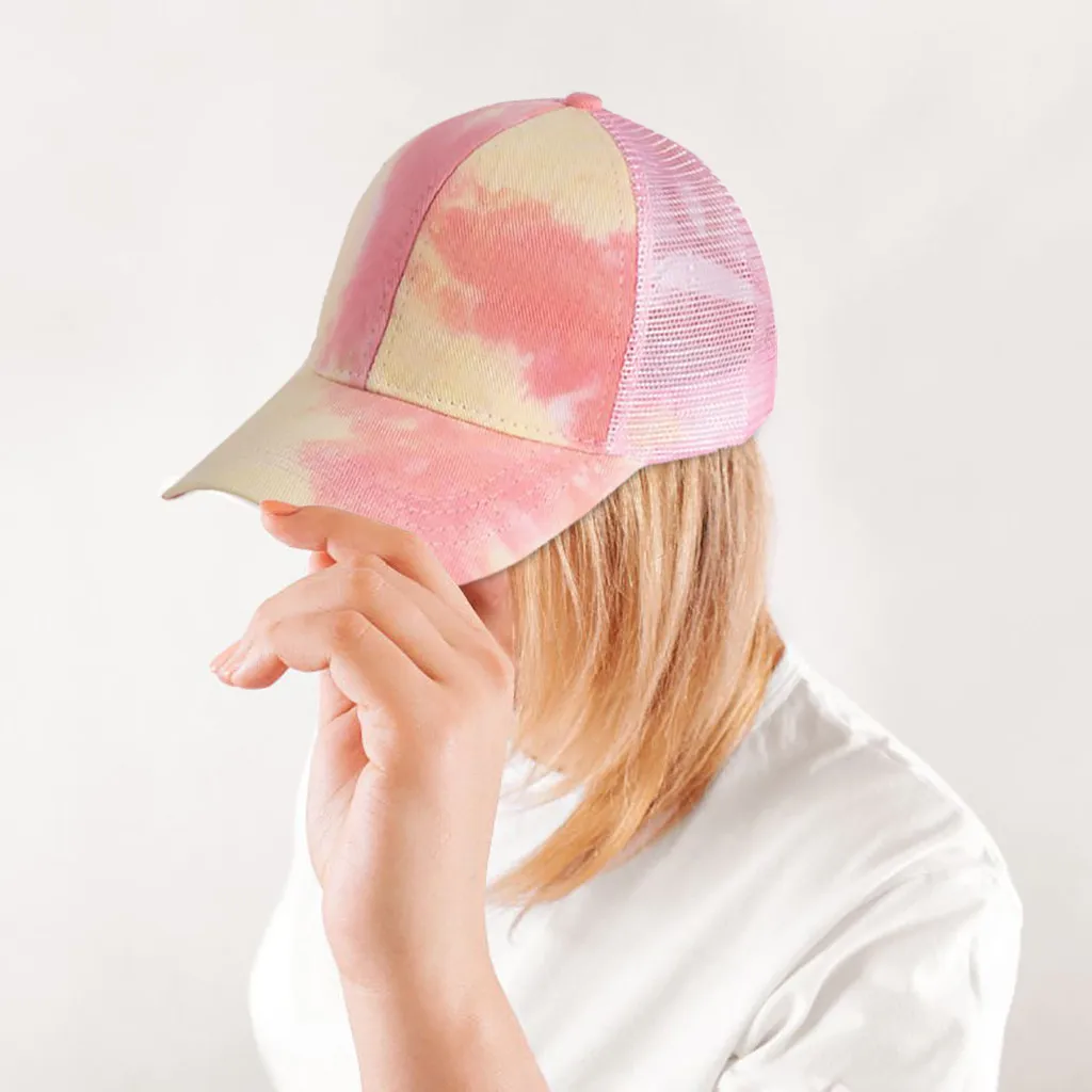 Бейсболка Tie Dye для женщин и мужчин летняя кепка 2020 дышащая Спортивная Кепка