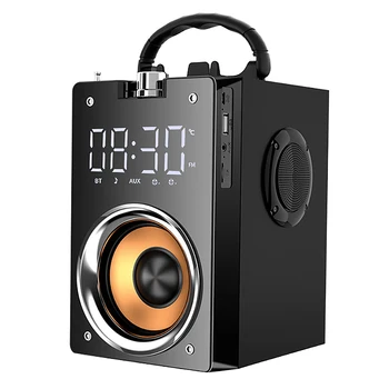 

Bluetooth Speaker Power Amplifier Portable Portable Outdoor Sports Square Dance VOD Speaker Player Smart Wooden Box