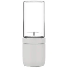 ABRA-портативный стеклянный блендер-беспроводной персональный блендер Jucier чашка с перезаряжаемой, 13 унций одиночный сервис фруктовый Миксер с Stainl