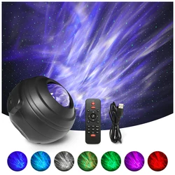 Projecteur LED de ciel étoilé, galaxie, océan, lampe de nuit avec musique, haut parleur Bluetooth, pour mariage des enfants 
