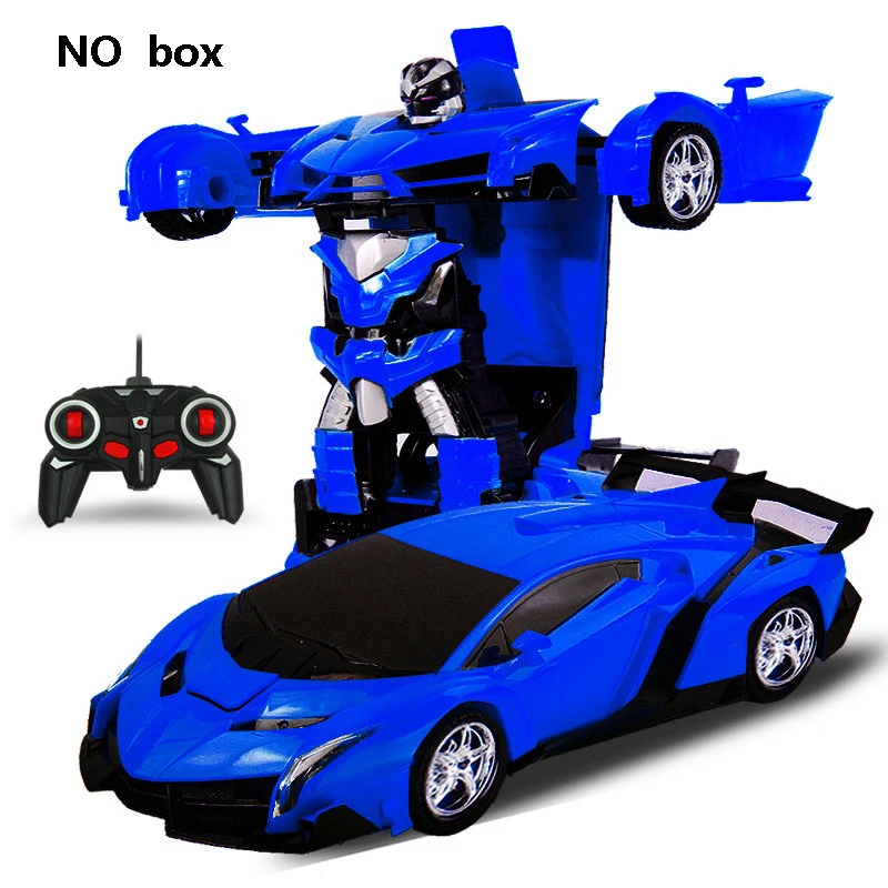NO BOX New Rc Car Deformation 2 in 1 RC Car Driving Sports Cars drive Deformation Robots Models Remote Control Car RC Fighting Toy Gift - Цвет: NO BOX