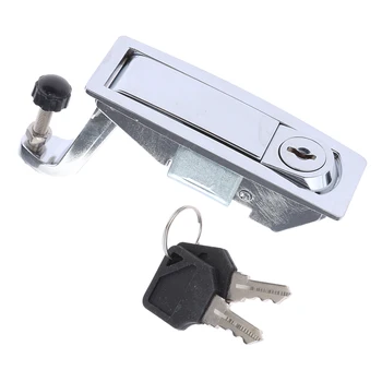 

1PC Chrome Compression Latch Lever Lock for Horsebox Trailers Locker Doors