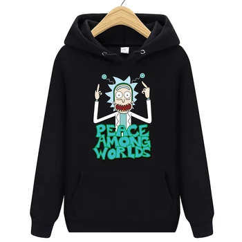

2020 Autum New Design Rick and morty Mens Hoodies Cotton Funny Print Hoodie Man Fashion Rick morty Casual Hoodie Sweatshirt