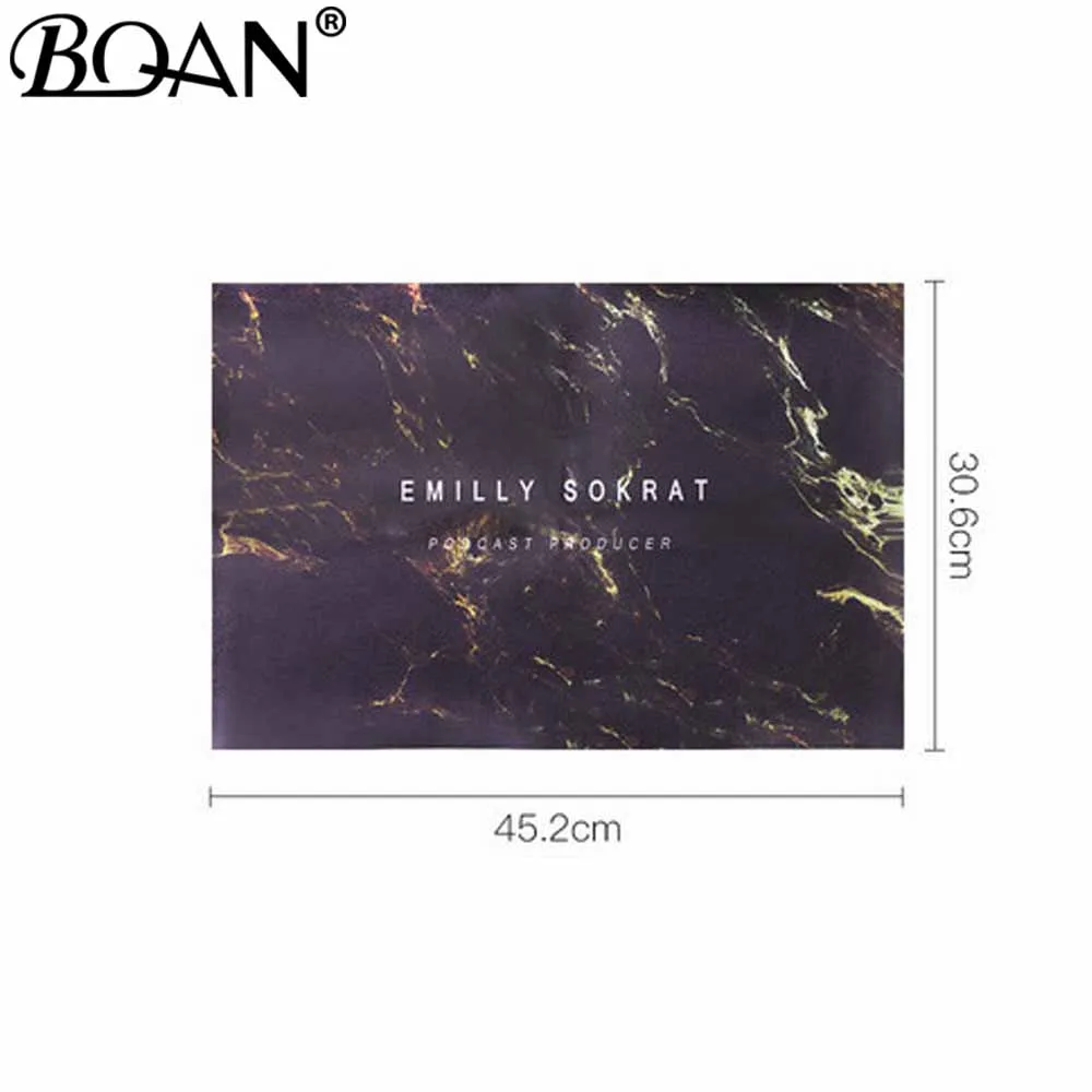 Black Marble BQAN 12 цветов 1 шт. мраморный столик для ногтей моющаяся ручная Подушка для ногтей мраморная подушка для рук Подушка для ног настольный коврик инструмент для маникюра - Цвет: Black Marble