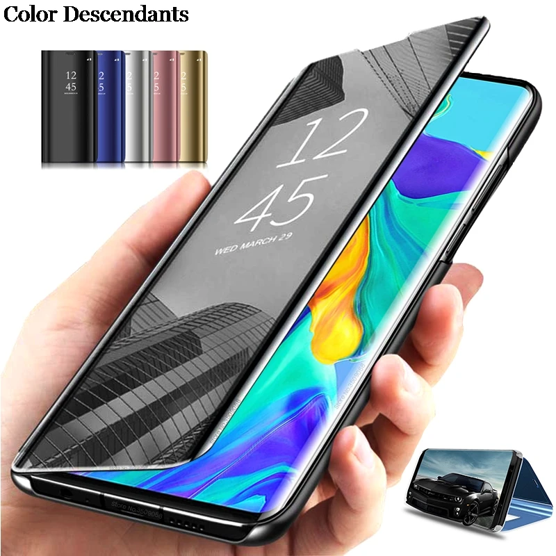 Funda con tapa inteligente Samsung Galaxy S7 Edge, magnética original de lujo, con espejo retrovisor, SM G935, G935F|Fundas antigolpes para teléfono| AliExpress