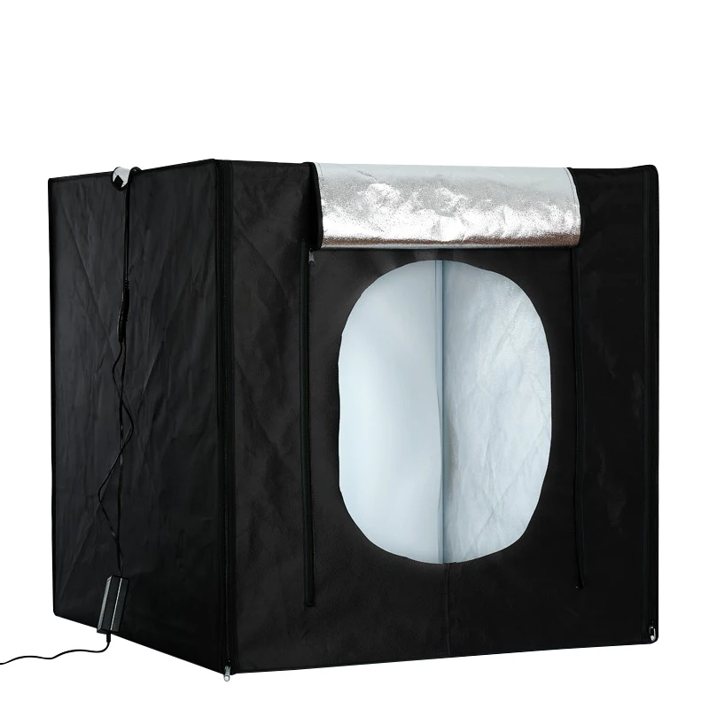 

Photo Studio LED Light Box 80cm*80cm Portable Photography Tent Table Top Shooting Tent with 3 Colors Backdrops for Still Life