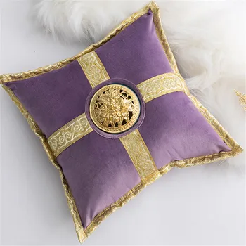 

30x30cm Luxury Ceramic Incense Burner Pillow Censer Holder Creative Golden Cushion Home Tea House Yoga Accessories Zara* Woman