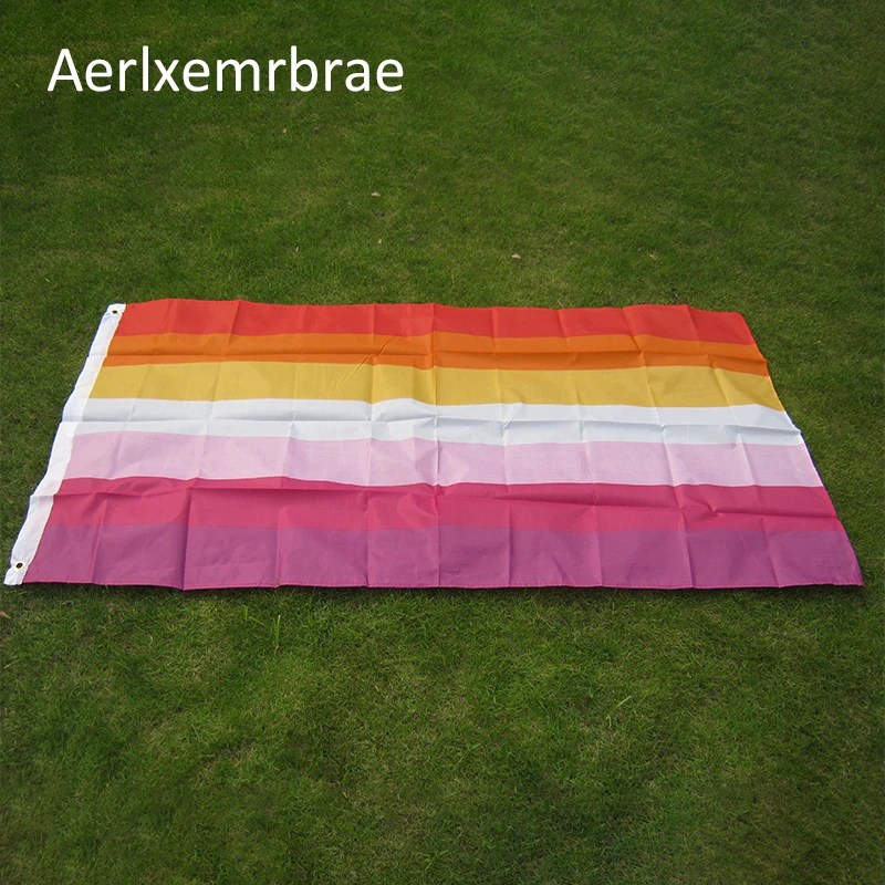 Бесплатная доставка Радужный Флаг Aerlxemrbrae 150x9 0 см | Дом и сад