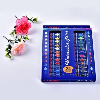 

24 Color Set of Art Oil Paint in Large 12ml Tubes Rich Vivid Colors for Students