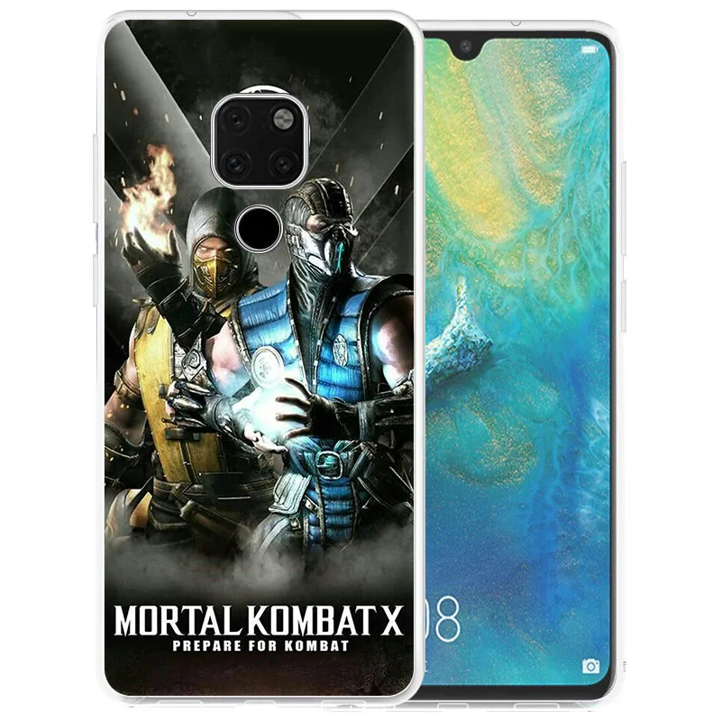 Лидер продаж мягкий силиконовый чехол для телефона из ТПУ Mortal Kombat Huawei P8 P9 P10 Mate 10 20
