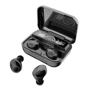 

LED Display Magnetic Charger Built-in Mic Ergonomic Design Wireless Earbuds Bluetooth 5.1 Touch Control For Sports TWS Stereo