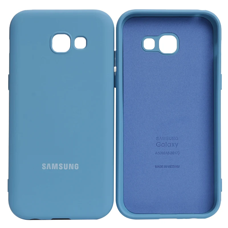 A520 2017 Case Samsung Galaxy A5 2017 A520 Silky Silicone Cover High Quality Soft-Touch Back Protective Shell A7 2017 A720 belt pouch for mobile phone Cases & Covers