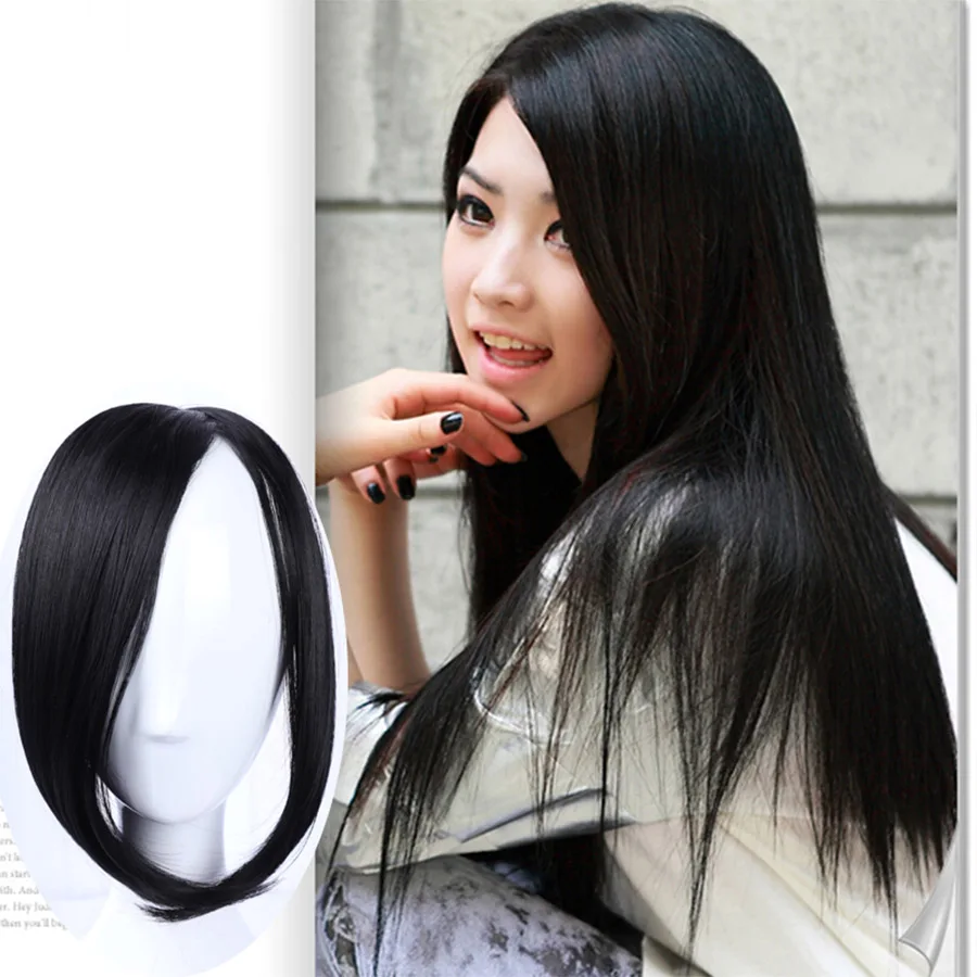 

Wig piece Oblique Bangs Flawless Invisible Realistic Bangs Side Partially Divided into Eight Disguised Bangs Headwear