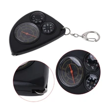 Брелок портативный наружный Многофункциональный одометр дальномер компас термометр